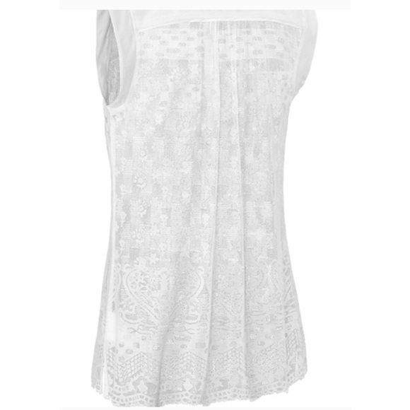 NWT  CAbi Prudence Lace White Top - Picture 4 of 11
